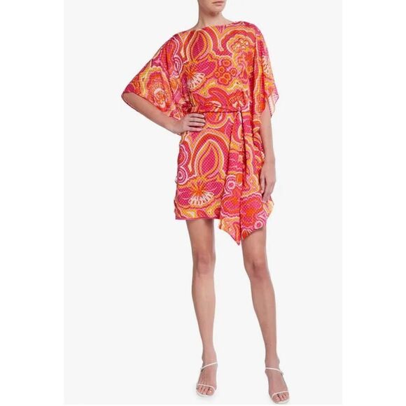 Trina Turk Paradise Floral Jacquard Shift Short Dress NWT XS - Picture 1 of 8